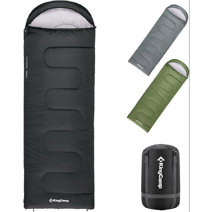 楽天市場】KingCamp 寝袋 シュラフ 封筒型 連結可能 キャンプ 軽量