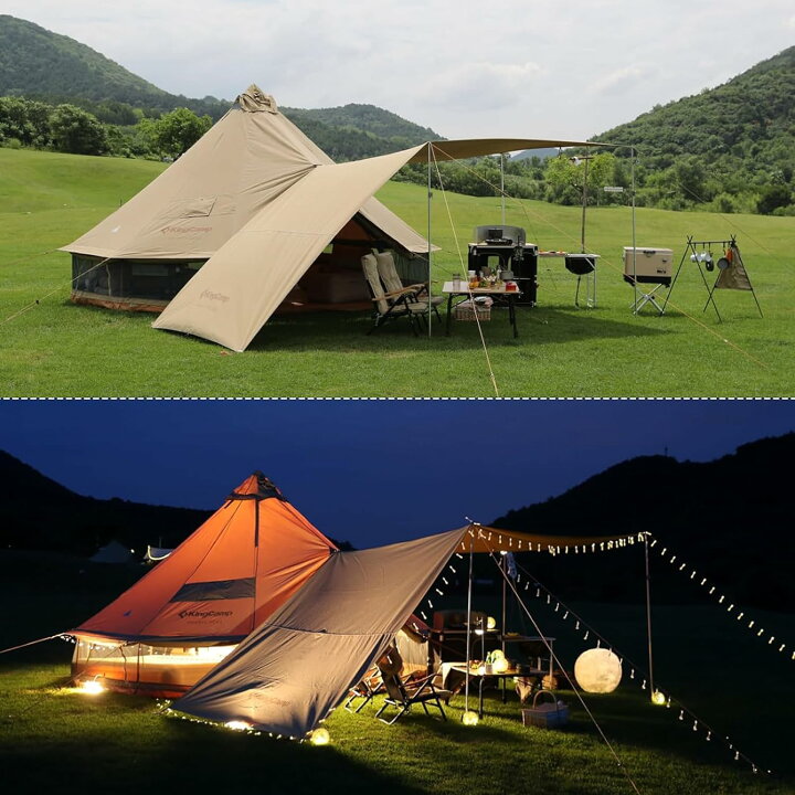 楽天市場】KingCamp ベルテント 5m T/C材 オールシーズン テント ワン  