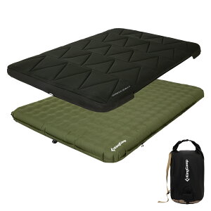KingCamp �G�A�[�}�b�g �L�����v �_�u�� �C���t���[�^�[�}�b�g 17cm���� �}�b�g�J�o�[�t�� ���e�� TPU���n �G�A�[�o�b�O�t�� �L�����v�}�b�g �Ԓ����}�b�g �e���g�p�}�b�g �h�Зp
