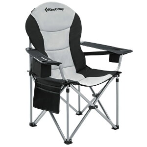 KingCamp �A�E�g�h�A �`�F�A �܂肽���� �L�����v �֎q �n�C�o�b�N ���ȓ��� ��97cm �ω׏d160kg �R�b�g������ �ۗ�o�b�N/���[�ܕt�� �ނ� �K�[�f�� �^����