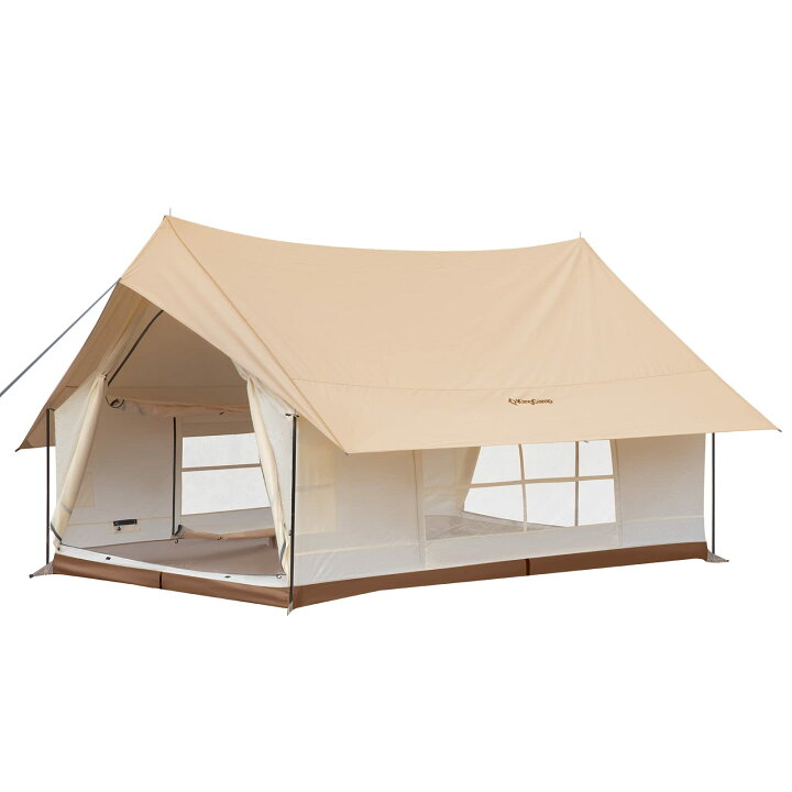 楽天市場】KingCamp ロッジ型テント キャンプ 大型 テント ファミリー  