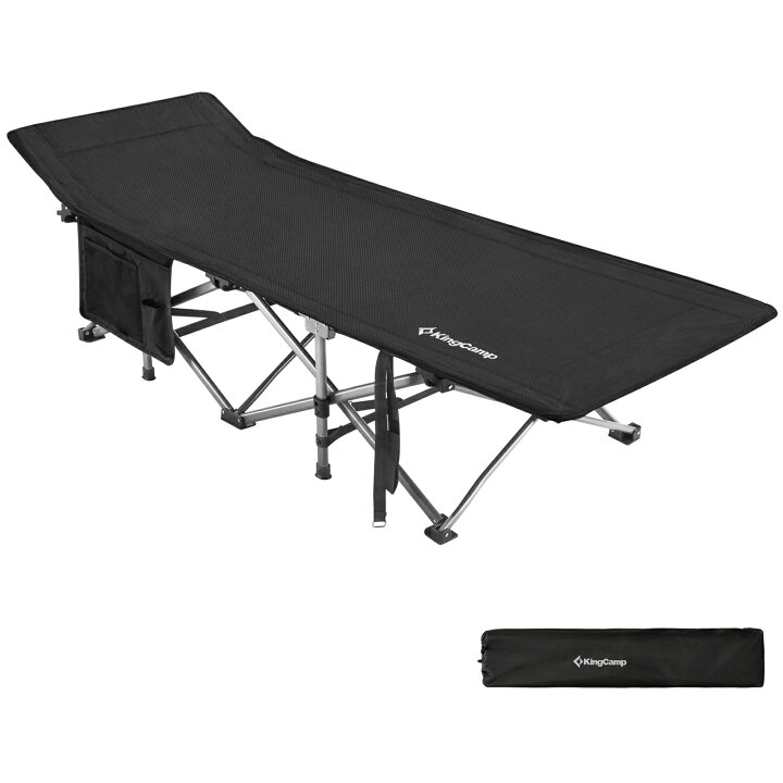楽天市場】KingCamp キャンプ コット ワイド ワンタッチ 耐荷重200kg 