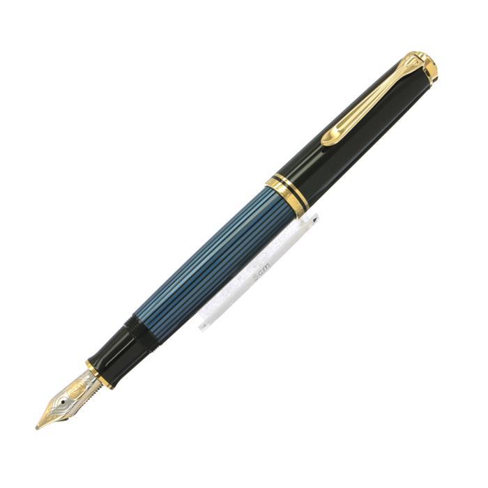 メーカー保証1年延長 Pelikan ペリカン 万年筆 スーベレーン M800 正規品 ブルー縞 高質で安価 海外限定