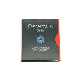 【万年筆 インク】 CARAN d'ACHE カランダッシュ カートリッジインク マグネティック ブルー 6本入り 【正規品】