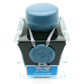 【万年筆 インク】 J.HERBIN エルバン ボトルインク 1798 カイヤナイトネパール【銀の微粒子入り】 50ml 【正規品】