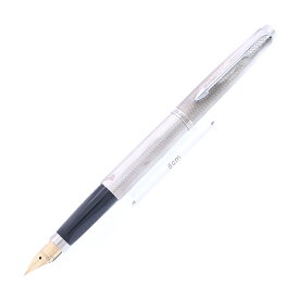 PARKER パーカー 万年筆 #75 プラスヴァンドーム シルバー グレンドルジュ XF【中古-良品】【smtb-f】