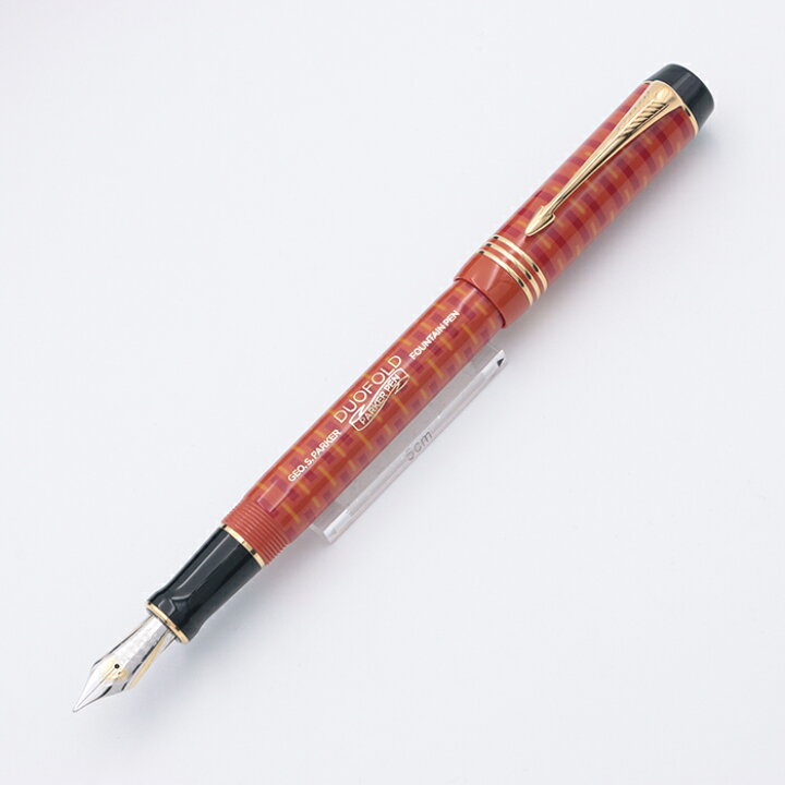楽天市場】PARKER パーカー 万年筆 デュオフォールド100 ビッグレッド 
