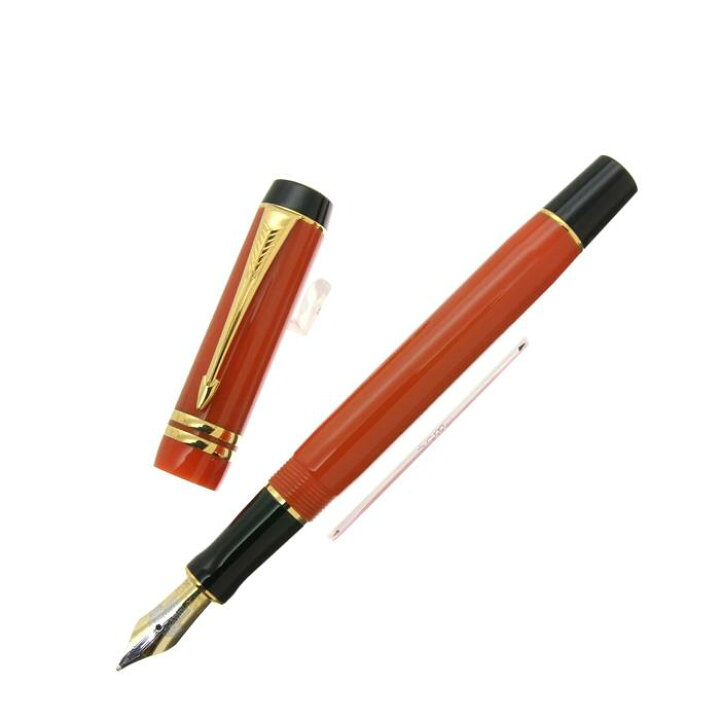 楽天市場】PARKER パーカー 万年筆 デュオフォールド オレンジ 
