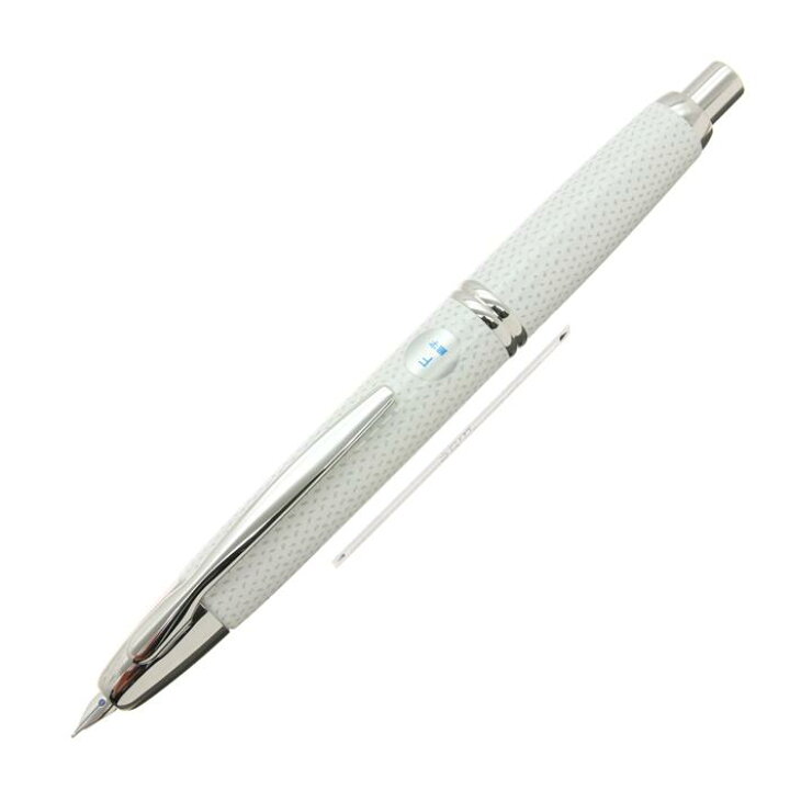 楽天市場】PILOT パイロット 万年筆 キャップレス 絣 白 細字【中古-良 