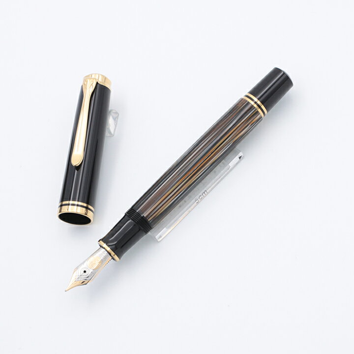 楽天市場】Pelikan ペリカン 万年筆 スーベレーン M800 茶縞 EF【中古 