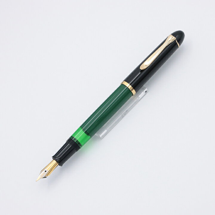 楽天市場】Pelikan ペリカン 万年筆 M120 グリーンブラック EF【中古  