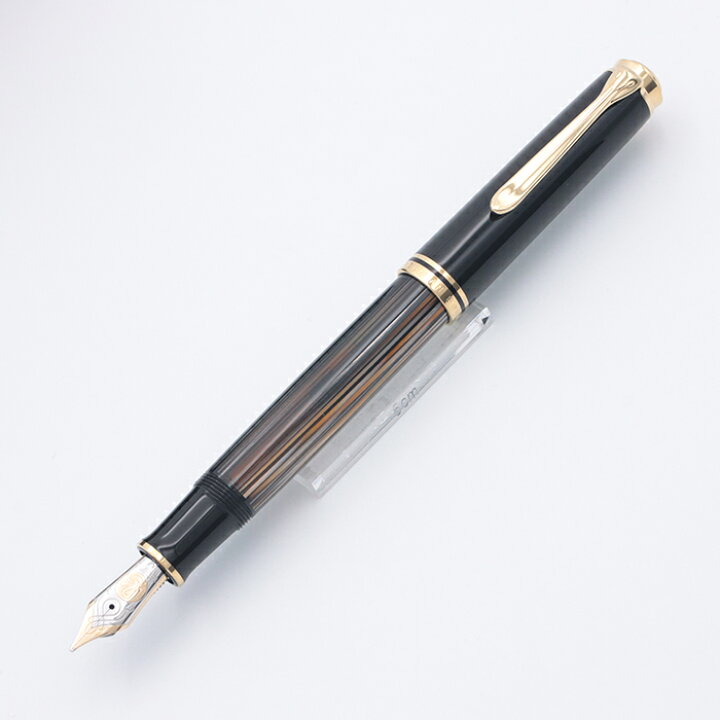 楽天市場】Pelikan ペリカン 万年筆 スーベレーン M800 茶縞 M【中古  