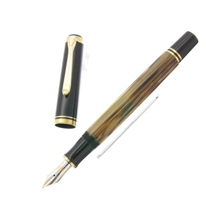 楽天市場】Pelikan ペリカン 万年筆 スーベレーン M400 茶縞 F (旧型  