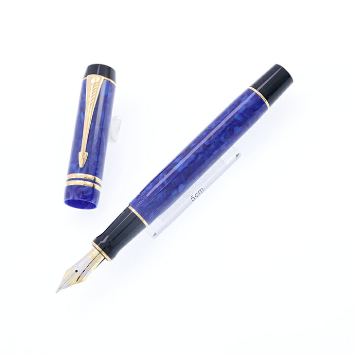 PARKER パーカー 利く <br>万年筆 デュオフォールド マーブルブルー 