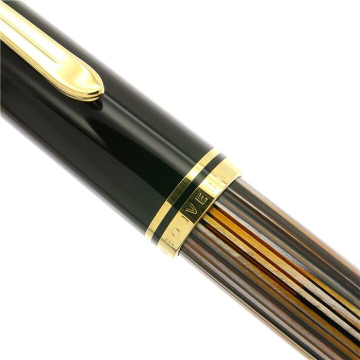 楽天市場】Pelikan ペリカン 万年筆 スーベレーン M800 茶縞 M【中古  