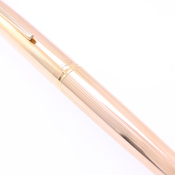 楽天市場】PLATINUM プラチナ 万年筆 金張り 14KGF 18K/中字【中古-良 