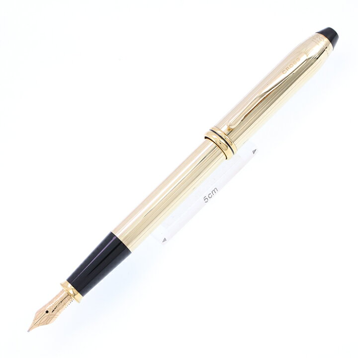 楽天市場】CROSS クロス 万年筆 タウンゼント 10金張 M【中古-良 