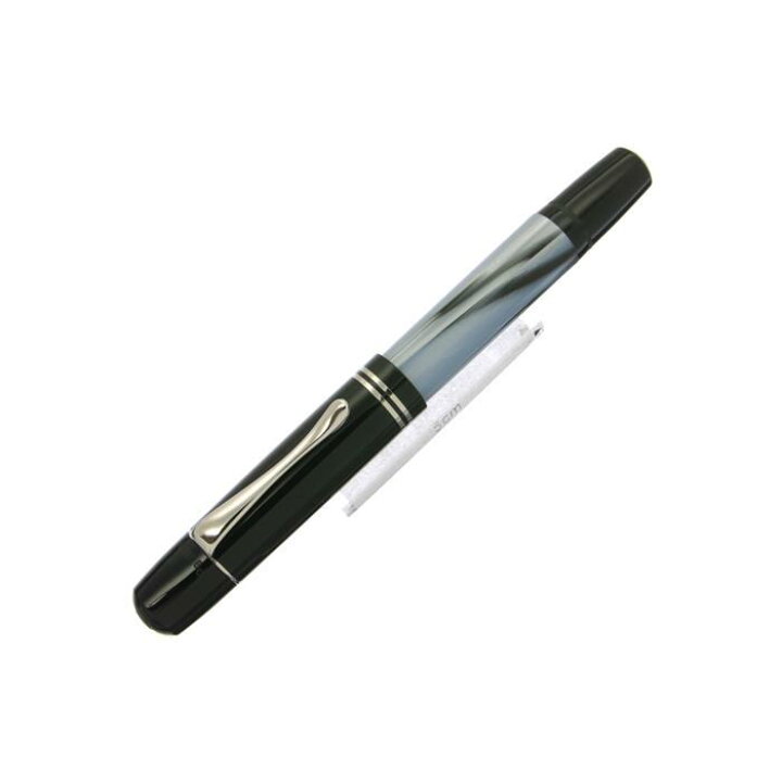 楽天市場】Pelikan ペリカン 万年筆 M101N グレー/ブルー F【中古-良  