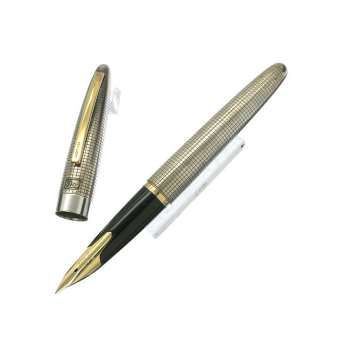 楽天市場】PILOT パイロット 万年筆 エリート シルバーン 格子 細字 