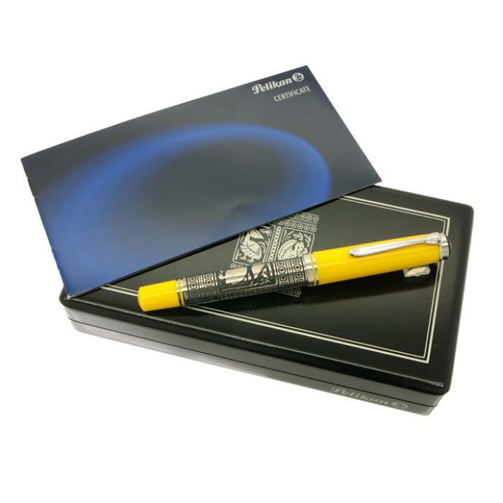 楽天市場】Pelikan ペリカン 万年筆 M910 トレド イエロー M【中古-美  