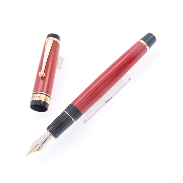 楽天市場】PILOT パイロット 万年筆 カスタム845 漆 朱 中字【中古-美 