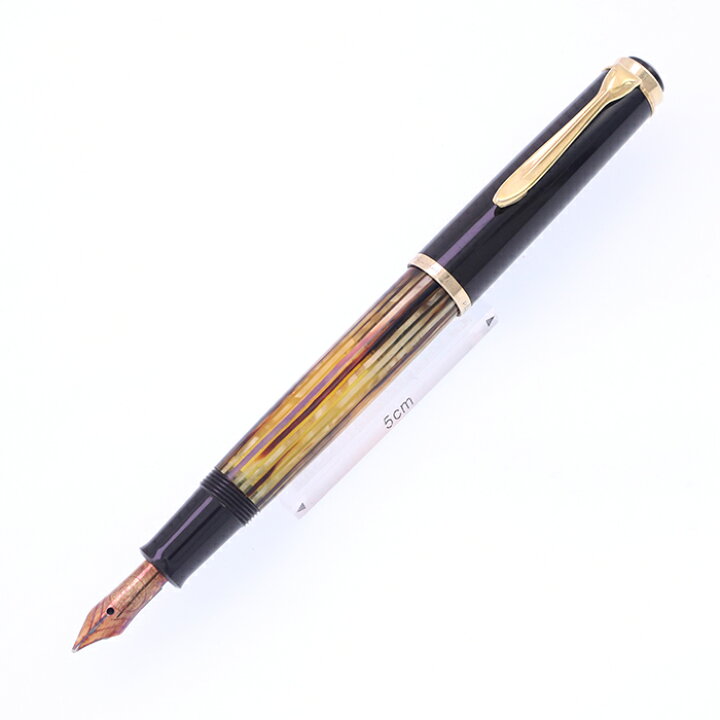 楽天市場】Pelikan ペリカン 万年筆 #400 茶縞 OM【中古-良品】【smtb 
