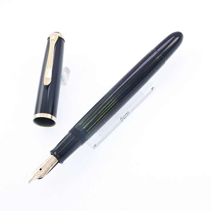 楽天市場】Pelikan ペリカン 万年筆 #400NN 黒縞 M【中古-並品】【smtb 