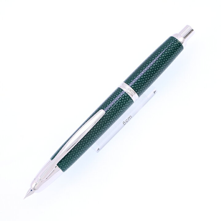楽天市場】PILOT パイロット 万年筆 キャップレス 絣 緑 細字【中古-並 