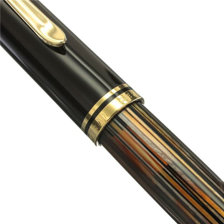 楽天市場】Pelikan ペリカン 万年筆 スーベレーン M800 茶縞 B [研磨 