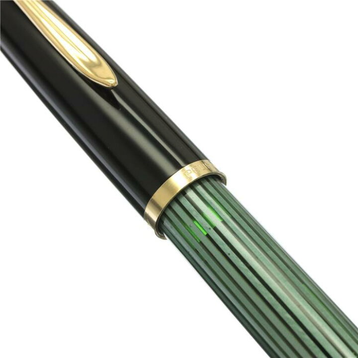 楽天市場】Pelikan ペリカン 万年筆 #400NN M&K 緑縞 EF【中古-良品 