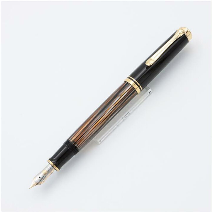 楽天市場】Pelikan ペリカン 万年筆 スーベレーン M400 茶縞 EF【中古 