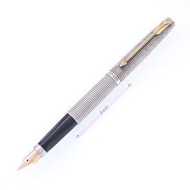 PARKER パーカー 万年筆 #75 シズレ スターリングシルバー フラットトップ M【中古-並品】【smtb-f】