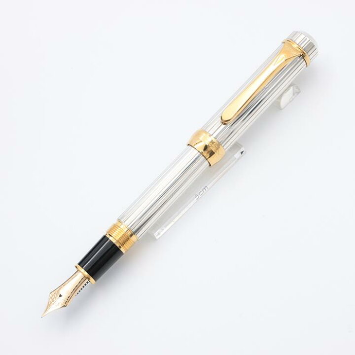 楽天市場】PLATINUM プラチナ 万年筆 銀無垢 PTS-50000 細字【中古 
