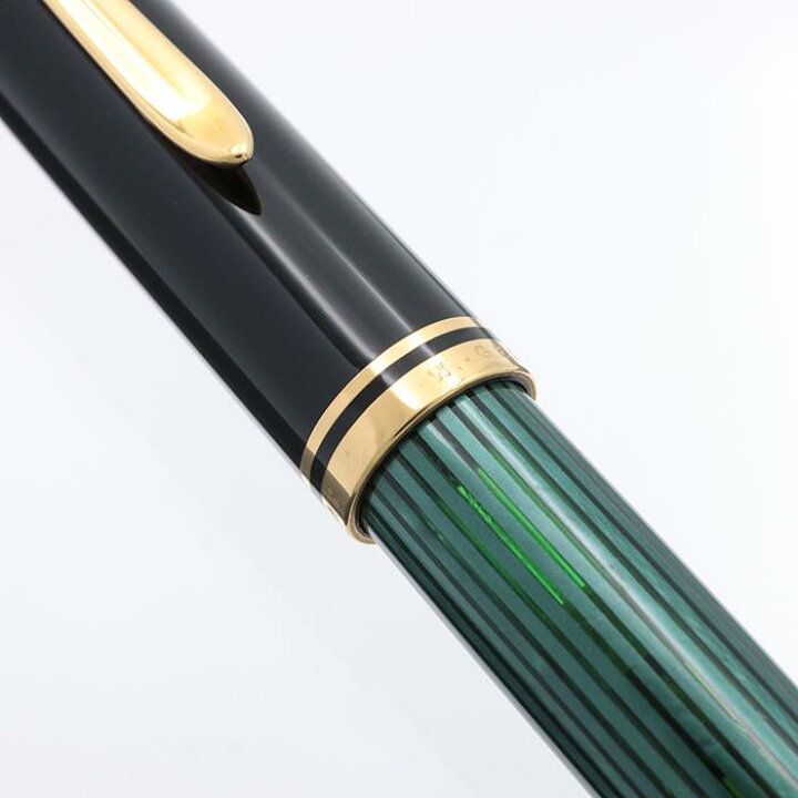 楽天市場】Pelikan ペリカン 万年筆 スーベレーン #800 緑縞 14C/M  