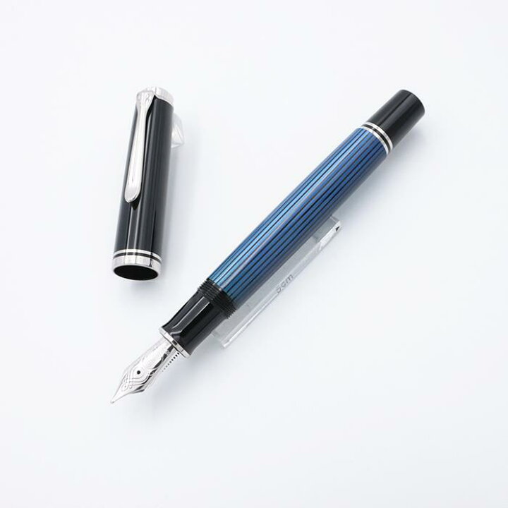 WATERMAN 万年筆 青 ストライプデザイン（WATERMAN ウォーターマン 