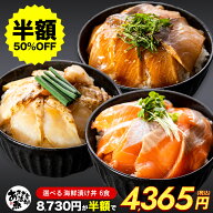 【クーポンご利用で半額!】選べる海鮮漬け丼 6食 新鮮 漬け丼 丼の具 どんぶりの具 海鮮丼セット 漁師飯 …