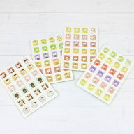 レイキモッキ -まるっとおじさん- シートシール 全4種可愛い かわいい おしゃれ イラスト 文具女子博 作…