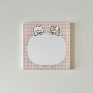 ぬここ もちゃうめ メモ帳かわいい 可愛い メッセージカード デコレーション 手紙 プレゼント ラッピング カード ノート メモ 猫 ねこ グッズ