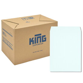 キングコーポレーション 角形3号封筒 500枚 色クラフト(コニーラップ) 85g 郵便枠なし スミ貼 ミズ 216×277mm 080512