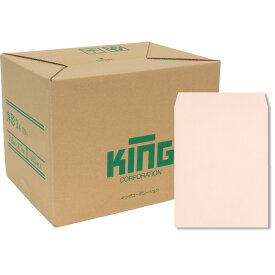 キングコーポレーション 角形3号封筒 500枚 Hiソフトカラー 100g 郵便枠なし スミ貼 ピンク 216×277mm 160302