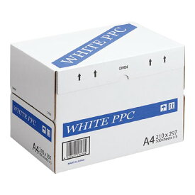 【法人限定】【送料無料】国産 高白色PPC用紙 マルチカットペーパー ホワイト 65g/m2 白色度92％ A4 500枚×5冊 2,500枚 PPCA4XW コピー用紙 A4