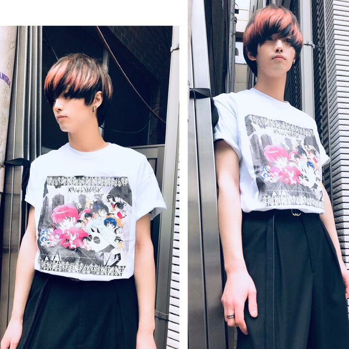 楽天市場】『らんま1/2』×KINGLYMASK コラボ ビッグTシャツ（シロ 
