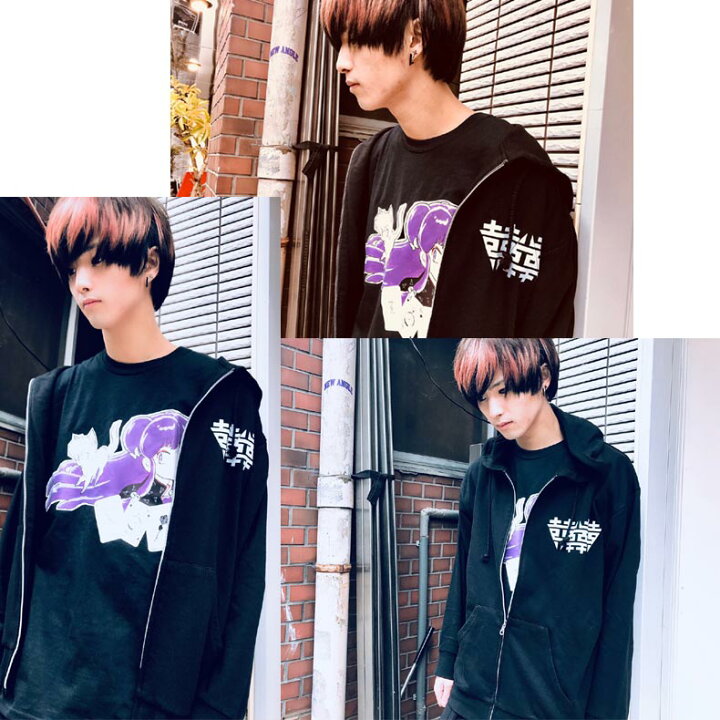 楽天市場】『らんま1/2』×KINGLYMASK コラボ ビッグTシャツ（クロ 