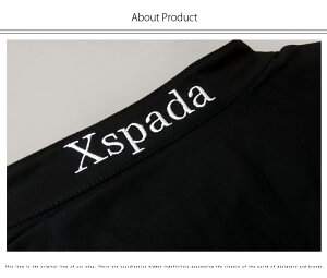 Xspada刺繍立ち襟レギュラーシャツ