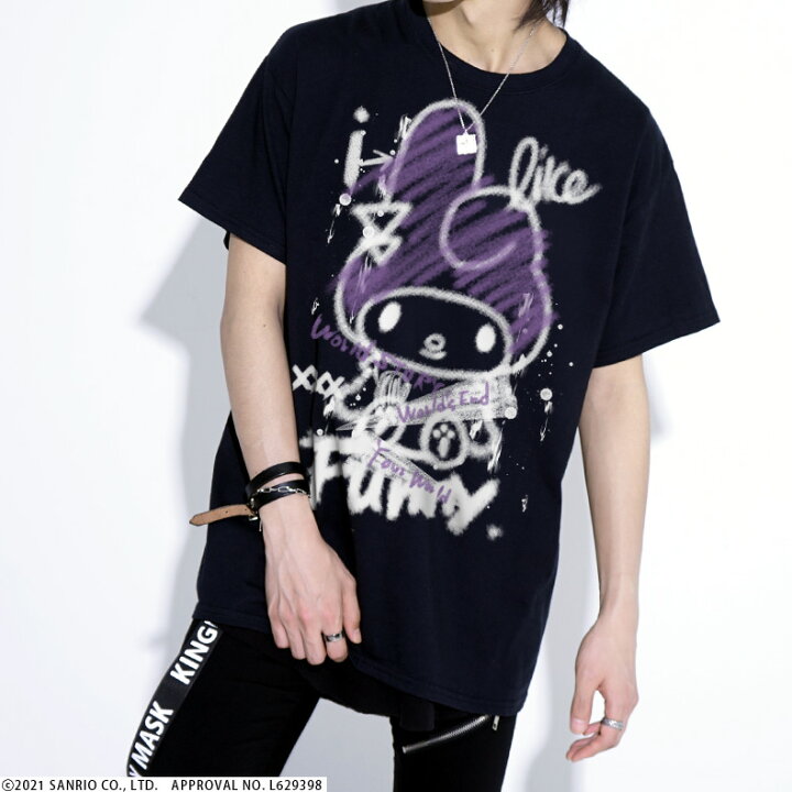 楽天市場 マイメロディ クロミ Kinglymaskコラボｔシャツ2原宿 キングリーマスク メンズ レディース ユニセックス Kinglymask オリジナル コラボアイテム サンリオ Sanrio マイメロ My Melody Kuromi キングリーマスク