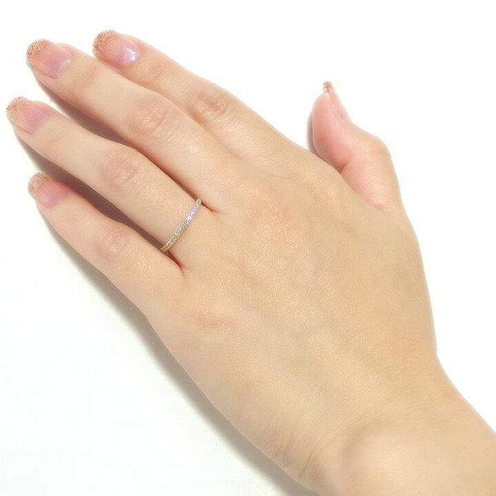 楽天市場】ダイヤモンド リング ハーフエタニティ 0.2ct 10.5号 K18 
