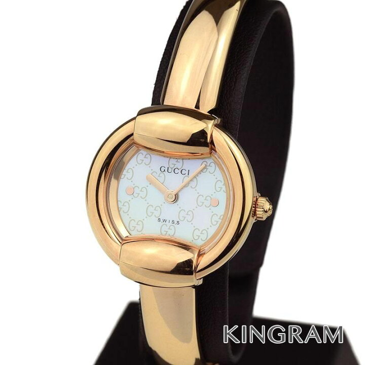 楽天市場】グッチ GUCCI 1400L ピンクシェル文字盤 クォーツ 