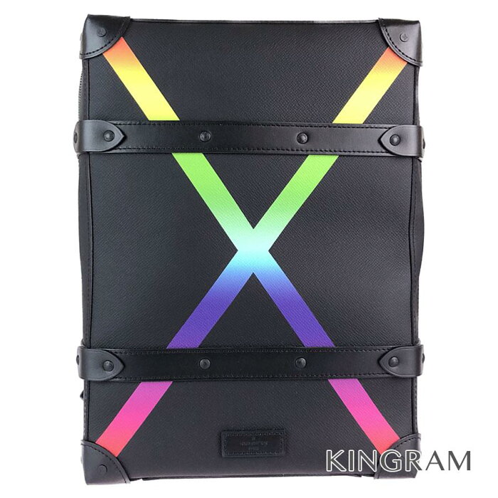 楽天市場 ルイ ヴィトン Louis Vuitton タイガ ソフトトランク バックパックpm M ブラック レザー バックパック リュック Te 中古 キングラム楽天市場店