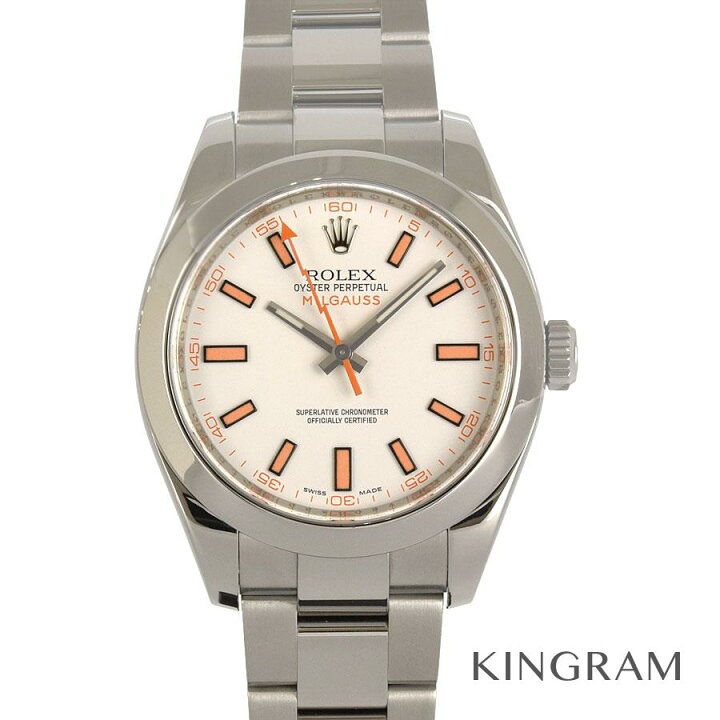 楽天市場】ロレックス ROLEX ミルガウス 116400 調整 外装磨き済 自動  