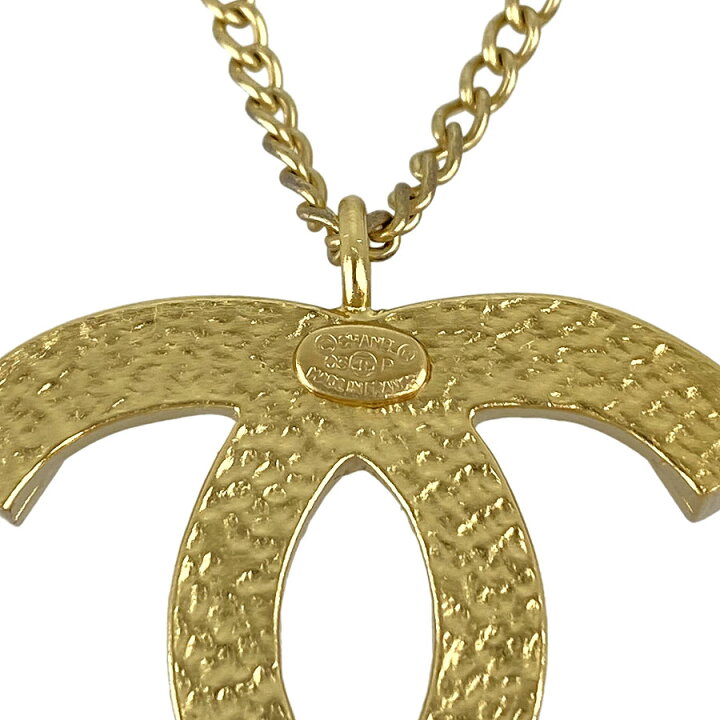 楽天市場】シャネル CHANEL ネックレス メタル ココマーク スタッズ  